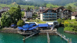 Entspannung am See oder Pool, zum Beispiel im Hotel Nidwaldnerhof, Beckenried NW.