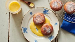 Zum Reinbeissen: Die süssen Kartoffelküchlein mit herber Orangensauce sind als Dessert so willkommen wie zum Zvieri.