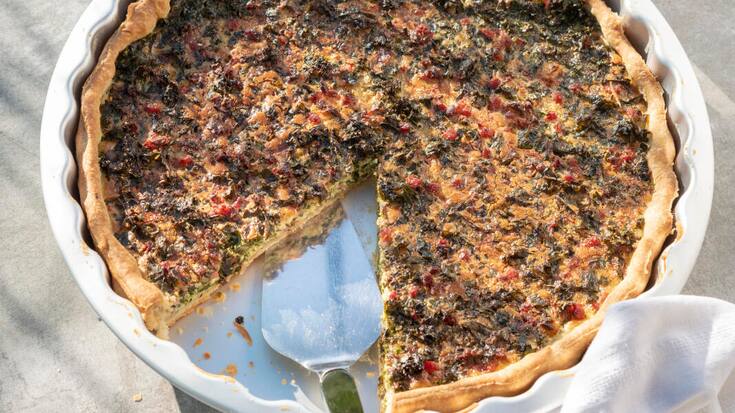 Federkohl-Gemüsewähe