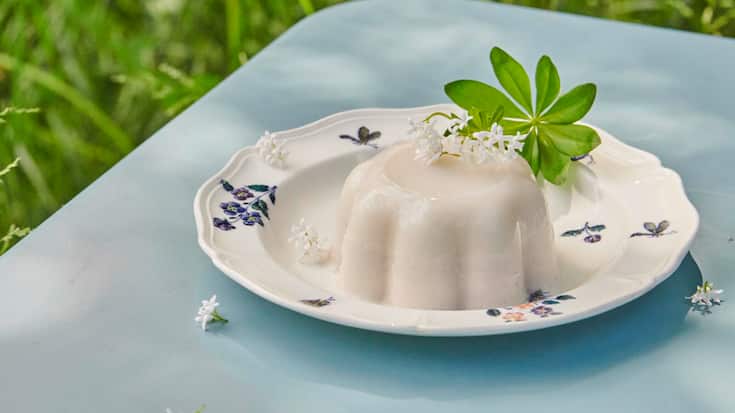 Waldmeister-Panna-cotta