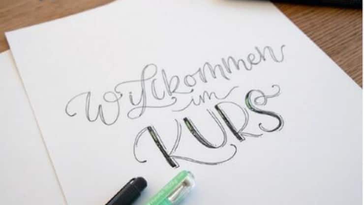 Schönschreiben mit Schriftvarianten