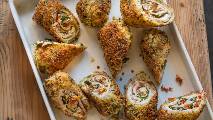 Alpsäuli-Roulade mit Ricotta und Dörrtomaten