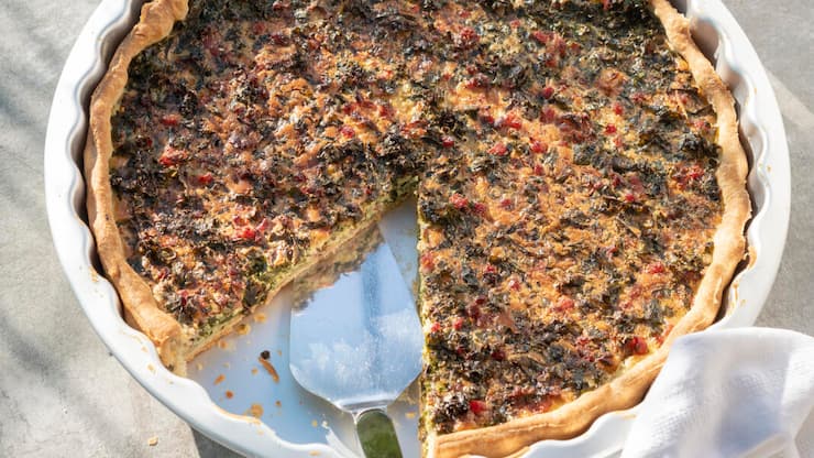 Federkohl-Gemüsewähe