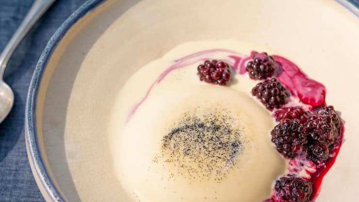 Süsslupinen Panna Cotta