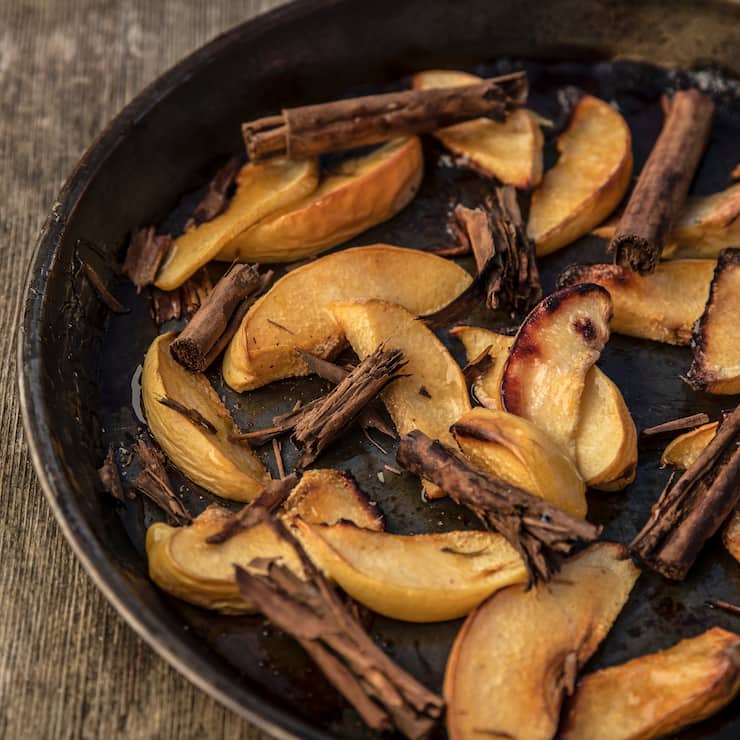 Quittenschnitze im Ofen