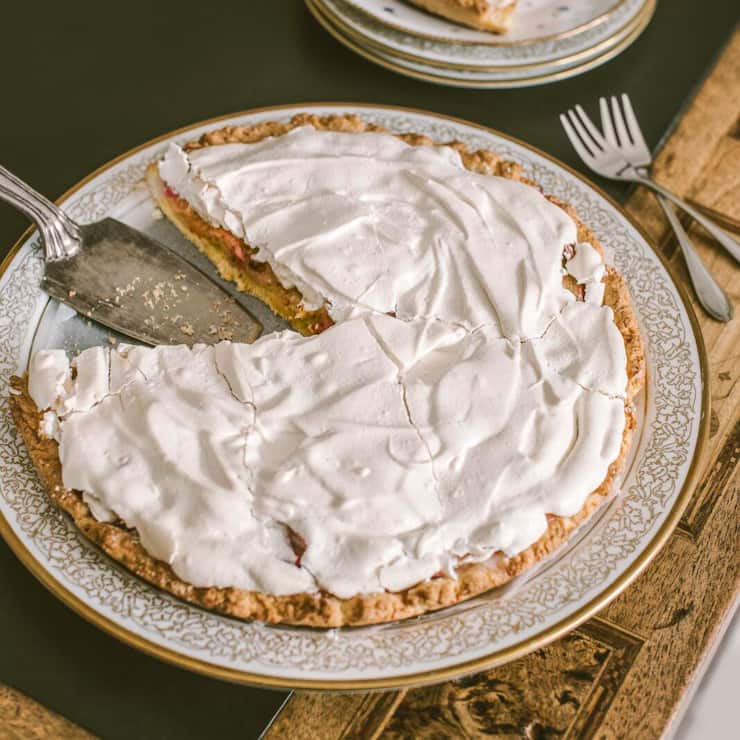Rhabarberkuchen mit Meringue Elsi Ragaz