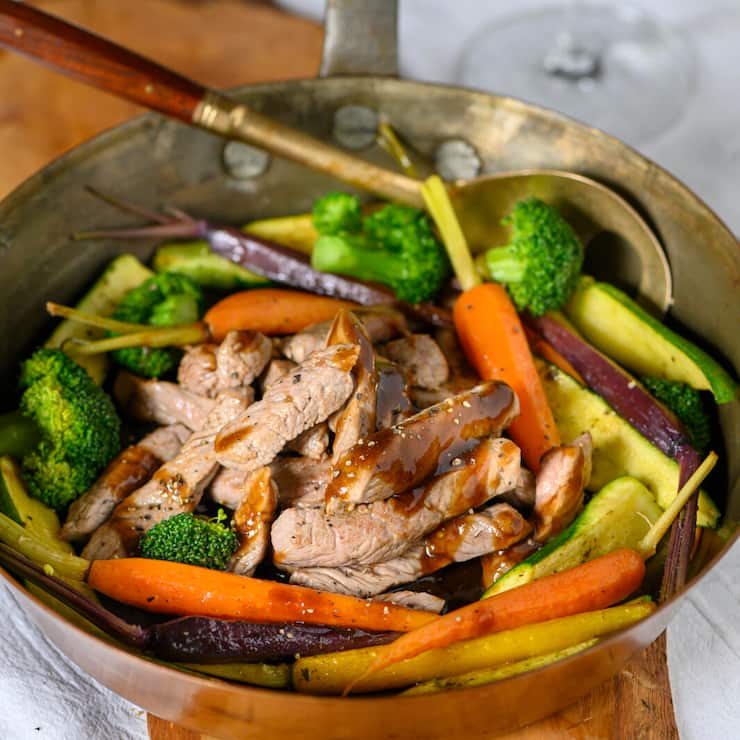 Rindfleischpfanne mit Ingwer und Kurkuma