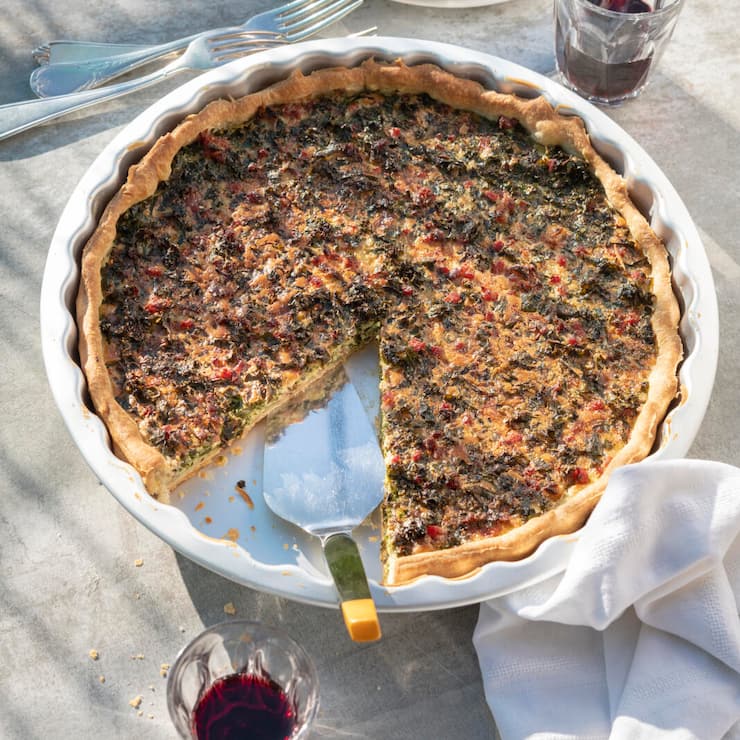 Federkohl-Gemüsewähe