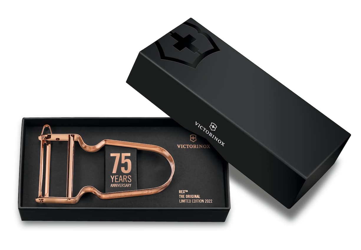 Victorinox REX Sparschäler Roségold mit Verpackung