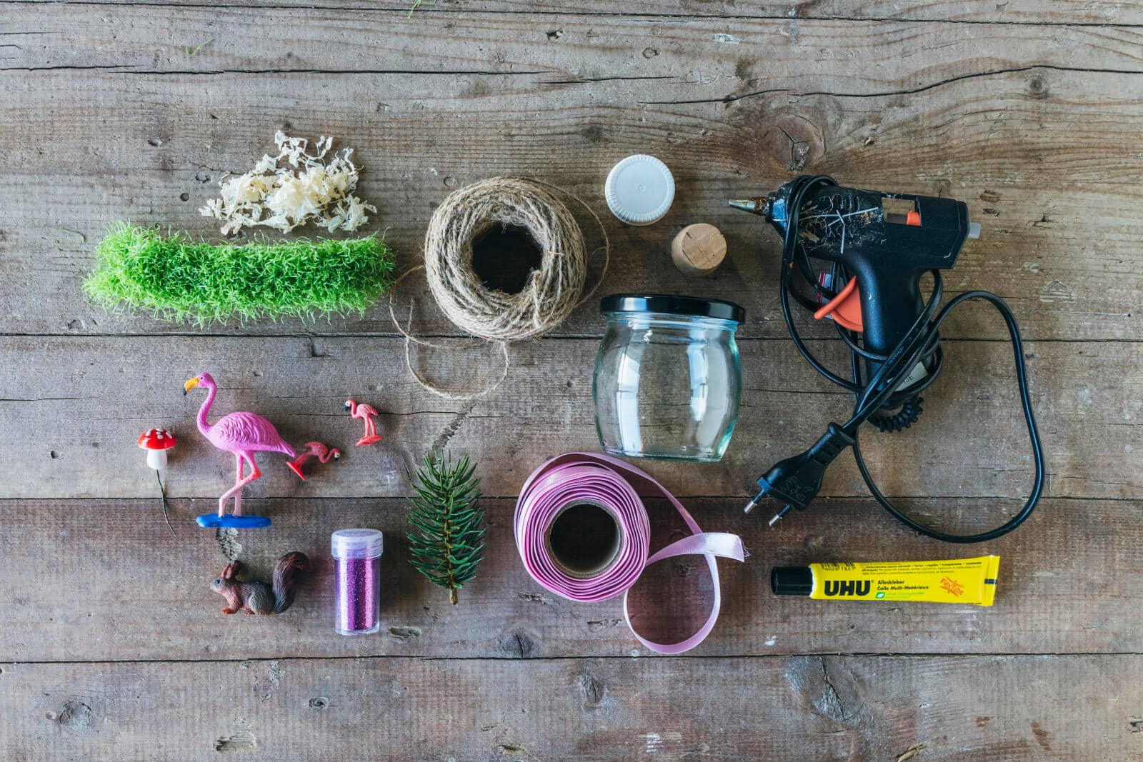 Materialliste Sandra Dangel Schneekugeln Zusatzidee