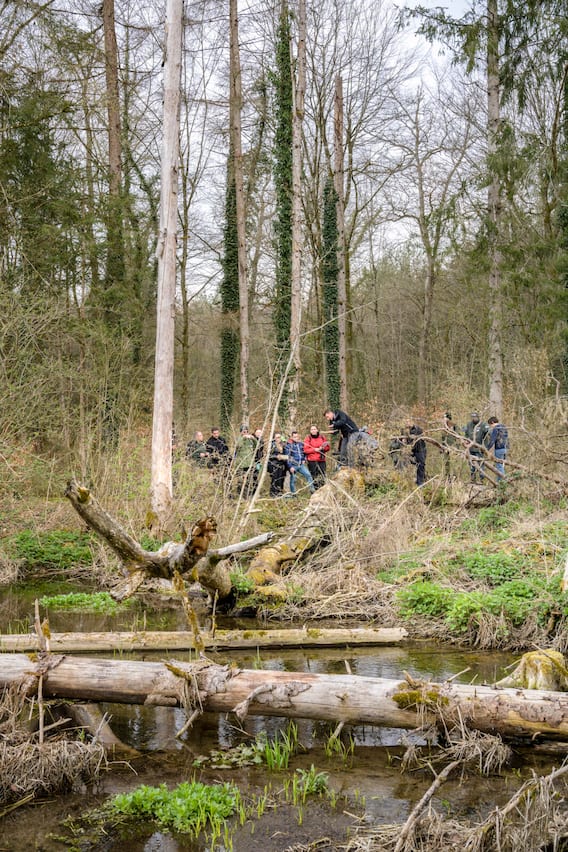 biberreservat marthalen Gruppe Menschen