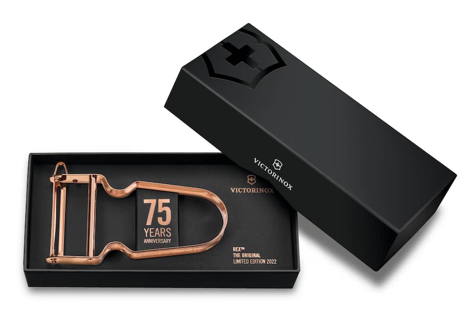 Victorinox REX Sparschäler Roségold mit Verpackung