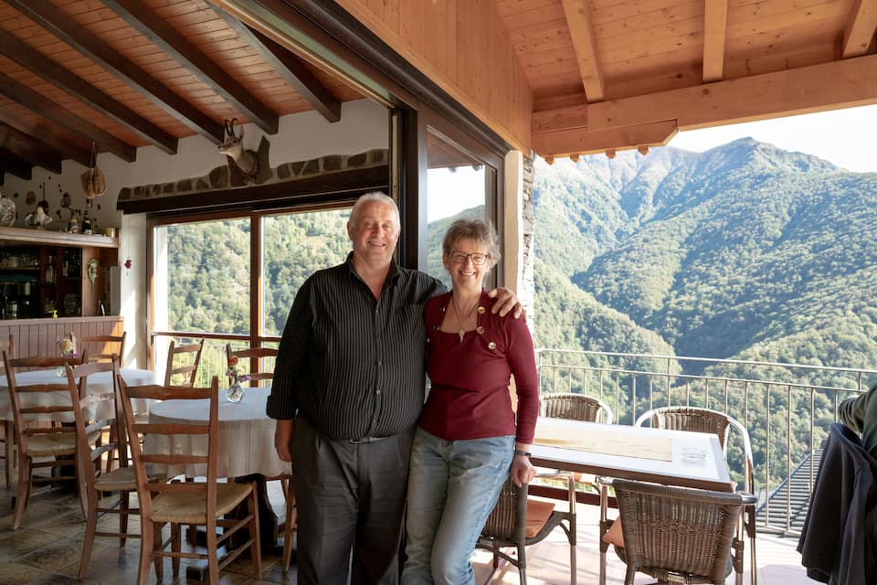 Beizenbesitzer Orietta und Fausto Domenighetti